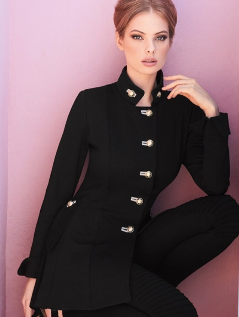 Joseph Ribkoff Military Pea Coat